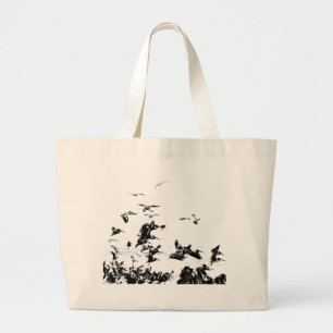 Bolsa Tote Grande Animais dos animais selvagens dos pássaros do
