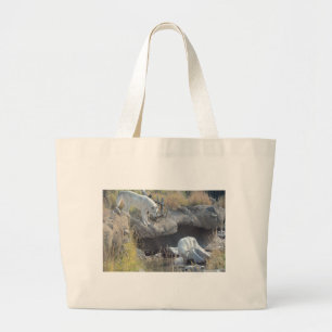 Bolsa Tote Grande Animal do amor da paz do país da natureza da flore