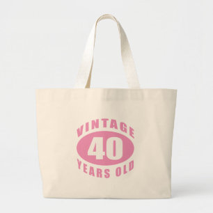 Bolsa Tote Grande aniversário de 40 anos Dons Para Ela