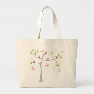 Bolsa Tote Grande Aniversário lunático do doce das borboletas da