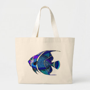 Bolsa Tote Grande Anjo azul