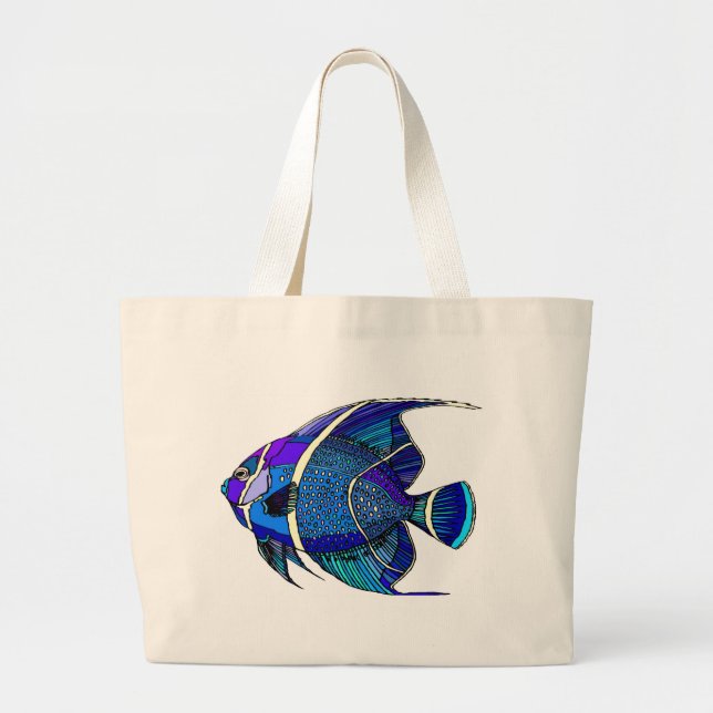 Bolsa Tote Grande Anjo azul (Frente)