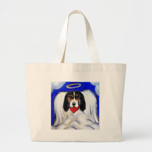 Bolsa Tote Grande Anjo do Basset Hound