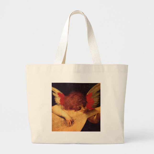 Bolsa Tote Grande Anjo do músico de Rosso Fiorentino (Frente)