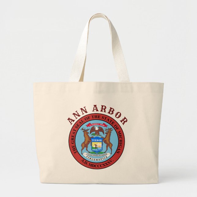 Bolsa Tote Grande Ann Arbor, Michigan (Frente)