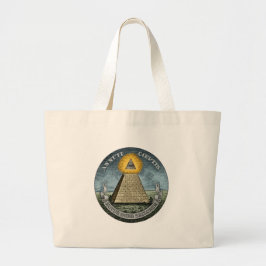 Bolsa Tote Grande Annuit Coeptis - O Olho Todo-Visto