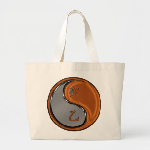Bolsa Tote Grande Ano do Coelho de Madeira