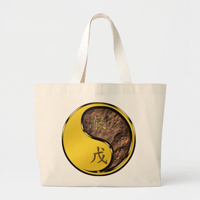 Bolsa Tote Grande Ano do Dragão de Terra (Frente)