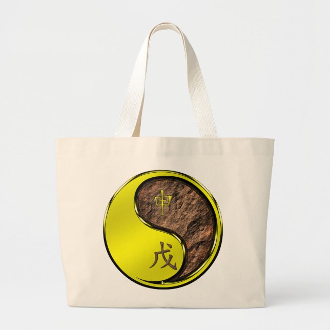 Bolsa Tote Grande Ano do Macaco de Terra (Frente)