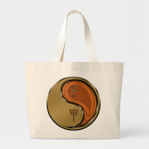 Bolsa Tote Grande Ano do Rato de Madeira