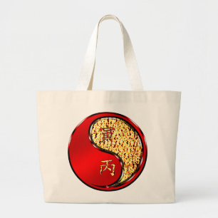 Bolsa Tote Grande Ano do Tigre de Fogo