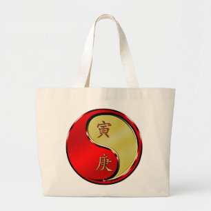 Bolsa Tote Grande Ano do Tigre de Metal