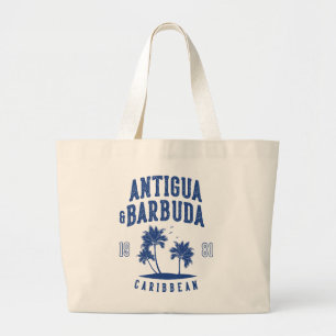 Bolsa Tote Grande Antigua & Barbuda Palmeira do Caribe
