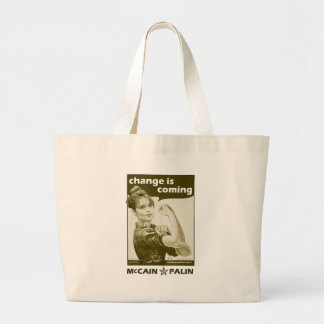 Bolsa Tote Grande Antiguidade-Estilo Sarah Palin