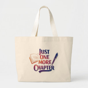 Bolsa Tote Grande Apenas Mais Um Capítulo Saco de Tote Jumbo para