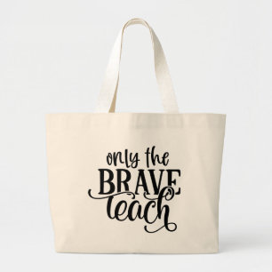 Bolsa Tote Grande Apenas o bravo professor de arte