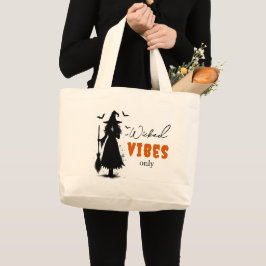 Bolsa Tote Grande "Apenas Víblias Malvadas" - Bruxa Negra Halloween