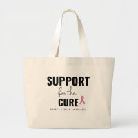 apoio à cura do cancer de peito Tote Bag