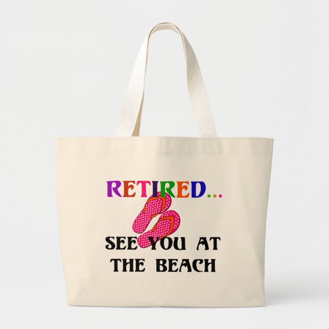 Bolsa Tote Grande Aposentado - Até à Praia (Frente)