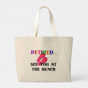 Bolsa Tote Grande Aposentado - Vejo Você Na Praia