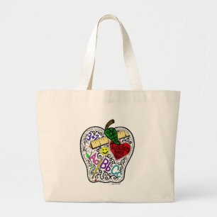 Bolsa Tote Grande Apple para o professor