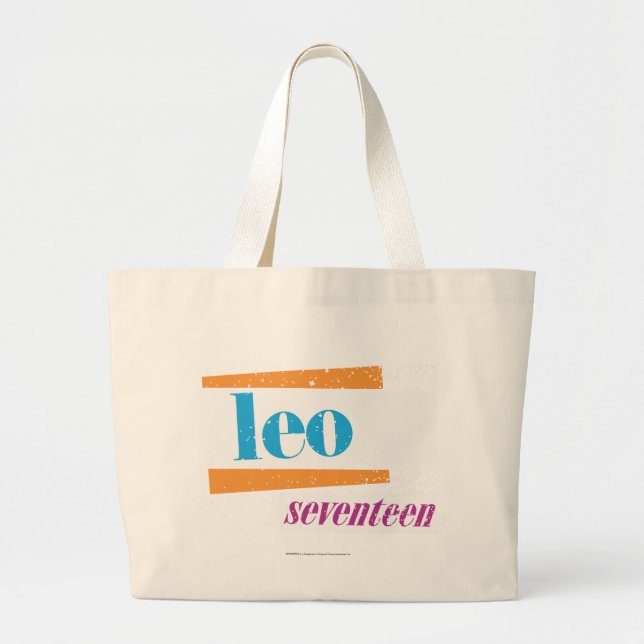 Bolsa Tote Grande Aqua de Leo (Frente)