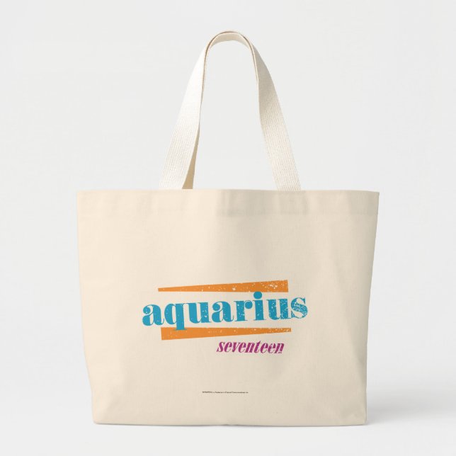 Bolsa Tote Grande Aqua do Aquário (Frente)