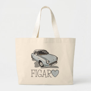 Bolsa Tote Grande Aqua pálido de Nissan Figaro