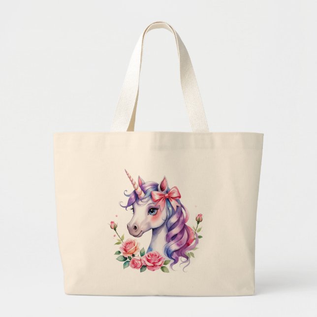 Bolsa Tote Grande Aquarela  (Frente)
