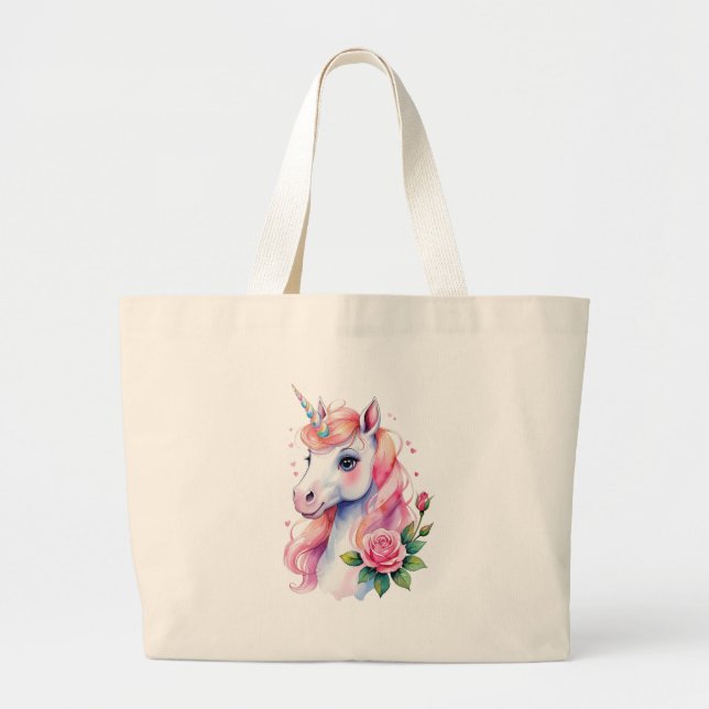 Bolsa Tote Grande Aquarela  (Frente)