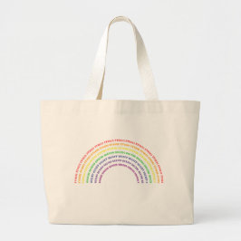 Bolsa Tote Grande Arco-íris do Hex