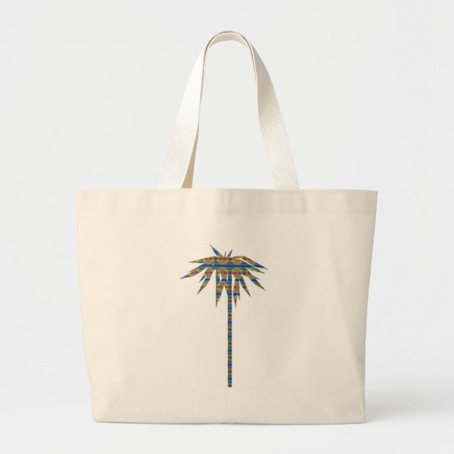 Bolsa Tote Grande Arco-íris Palm (Frente)
