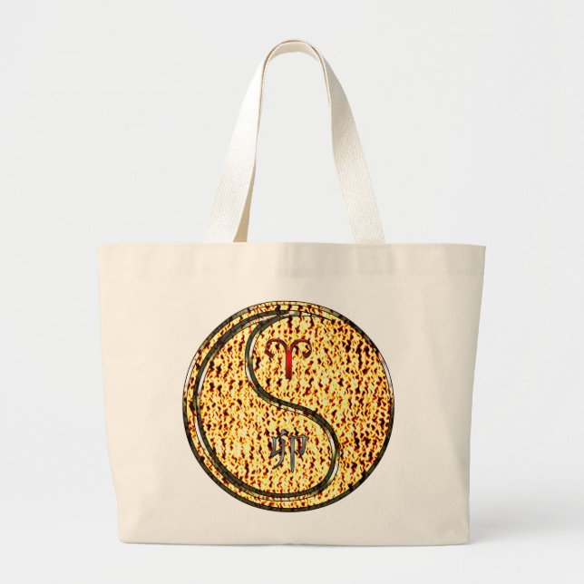 Bolsa Tote Grande Áries & Coelho de Fogo (Frente)