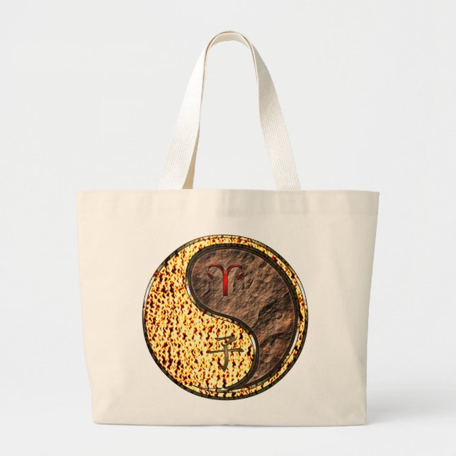 Bolsa Tote Grande Áries & Rato da Terra (Frente)