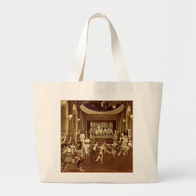 Bolsa Tote Grande Art Deco Night Club (Frente)