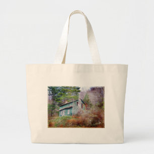Bolsa Tote Grande Arte abandonada de Digitas da casa e do caminhão