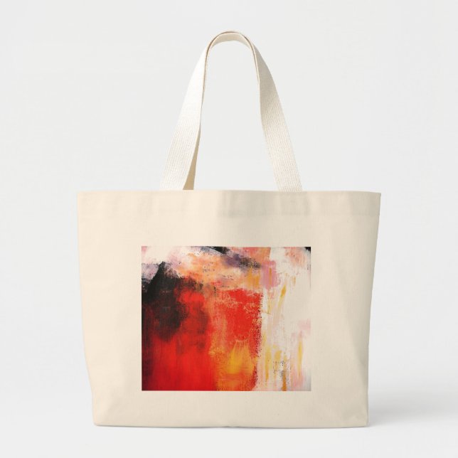 Bolsa Tote Grande Arte Abstrato moderna - Arte minimalista (Frente)