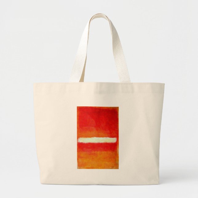 Bolsa Tote Grande Arte Abstrato moderna - Estilo Rothko (Frente)
