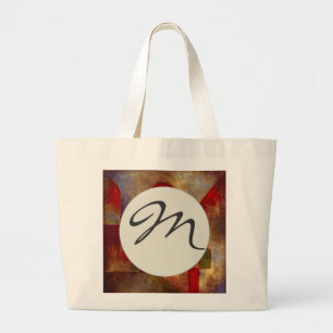 Bolsa Tote Grande Arte Colorida Abstrata Balão Vermelho Paul Klee