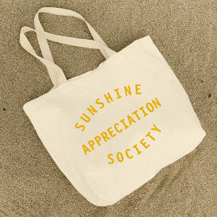 Bolsa Tote Grande Arte da Sociedade de Apreciação Sunshine