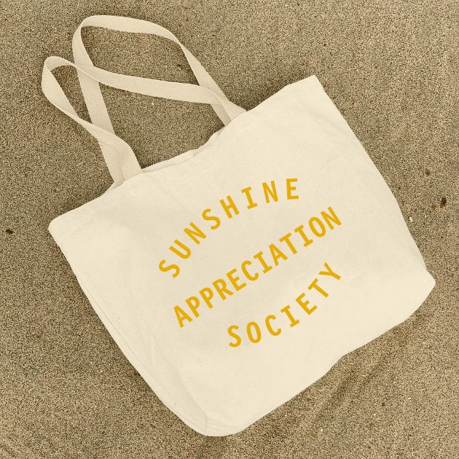 Bolsa Tote Grande Arte da Sociedade de Apreciação Sunshine (Criador carregado)