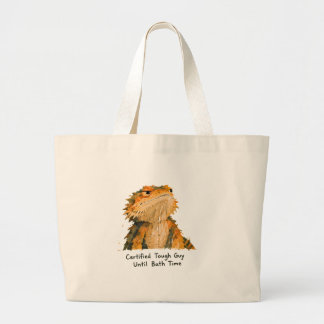 Bolsa Tote Grande Arte de Dragão Barbudo Certificado Durão