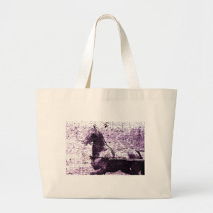 Bolsa Tote Grande Arte Digital Hackey Crackle
