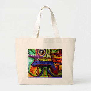 Bolsa Tote Grande Arte do original do desenhista