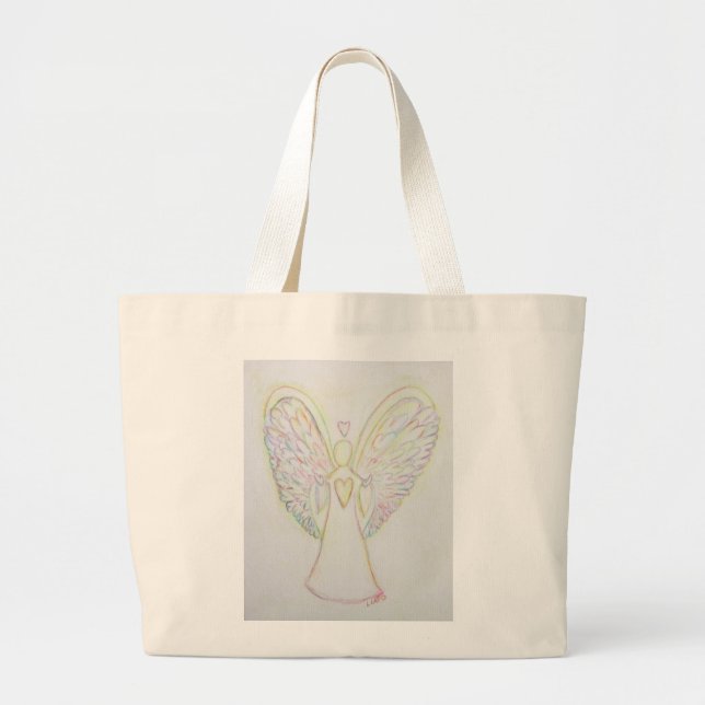 Bolsa Tote Grande Artes Aranjos Arte Aranjo Tote Bag (Frente)