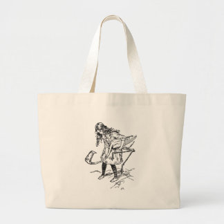Bolsa Tote Grande Arthur Rackham Alice no país das maravilhas