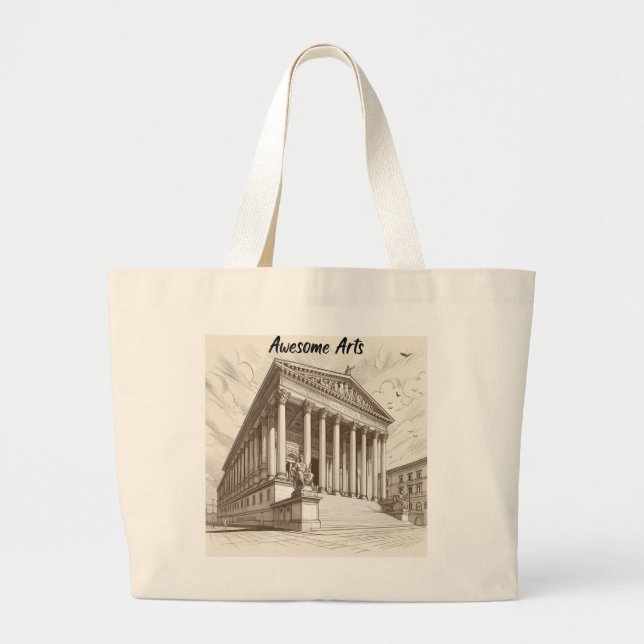 Bolsa Tote Grande Arts Tote Bag Incrível (Frente)