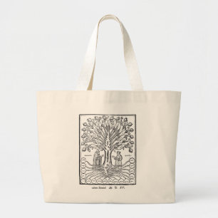 Bolsa Tote Grande Árvore Medieval das Ciências
