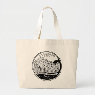 Bolsa Tote Grande Árvores de Montanhas Rochosas do Quarto Estado do 