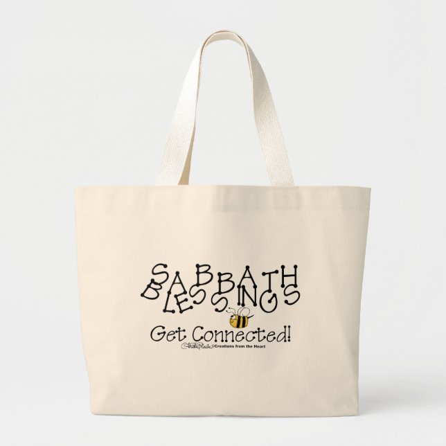 Bolsa Tote Grande As Bênçãos Sabá Se Conectam (Frente)